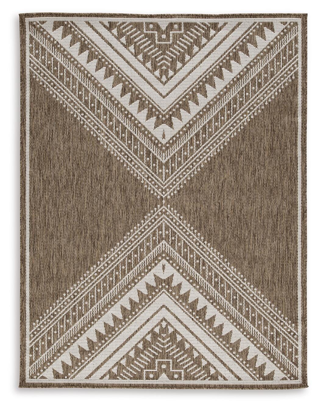 Dunsler 5' x 7' Rug - Dark Brown (1)