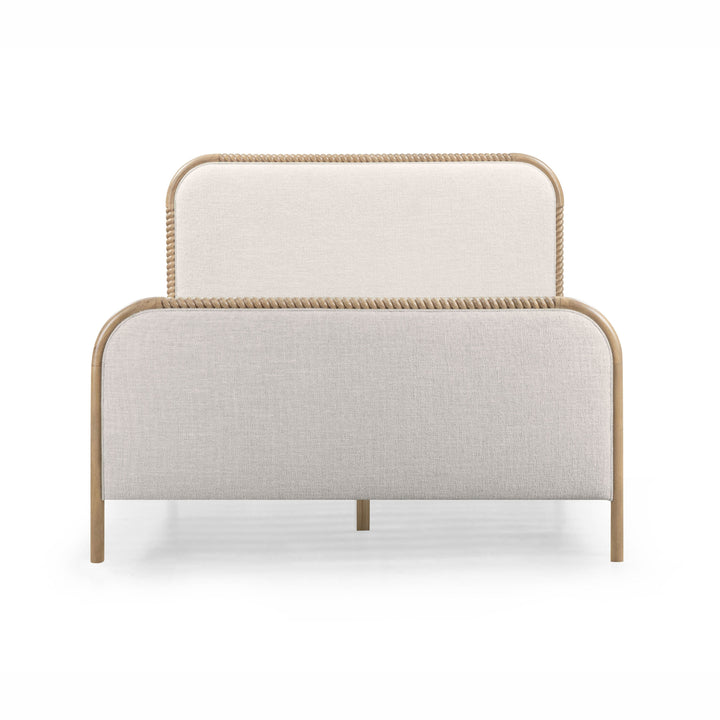 Hatia Natural Basketweave Panel Bed - Queen