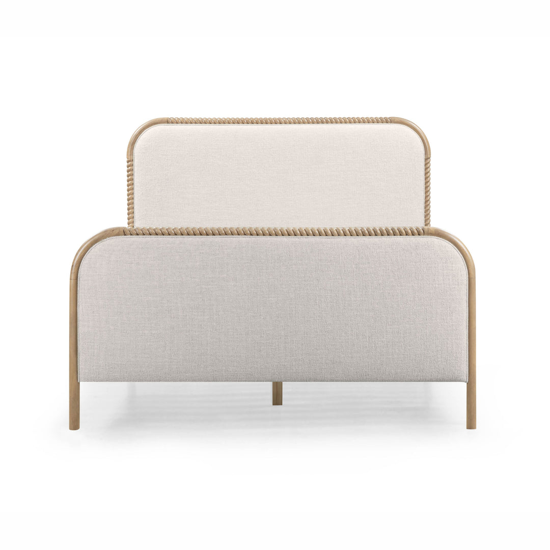 Hatia Natural Basketweave Panel Bed - Queen