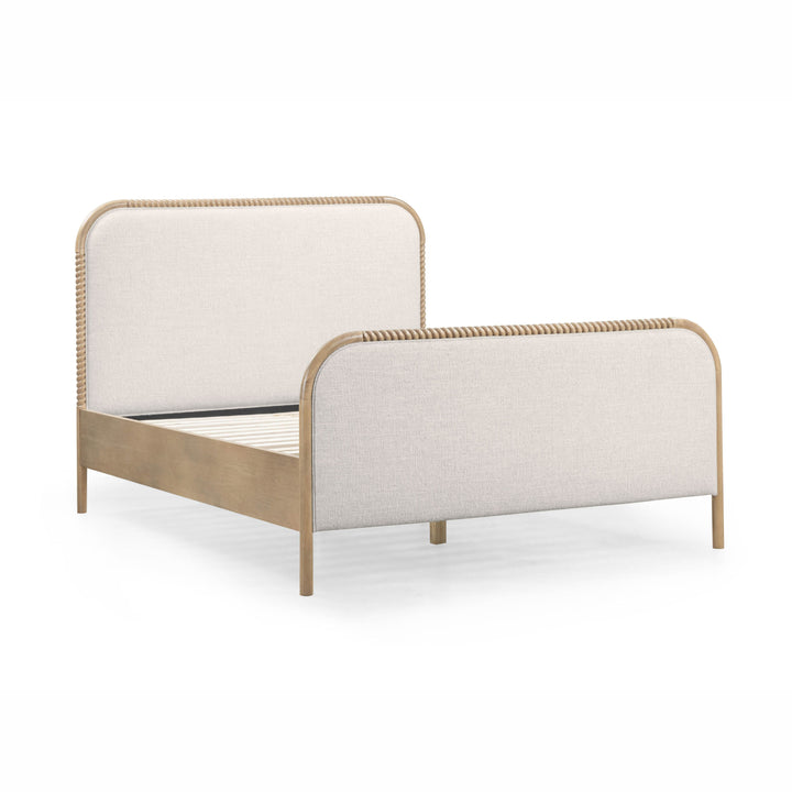 Hatia Natural Basketweave Panel Bed - Queen