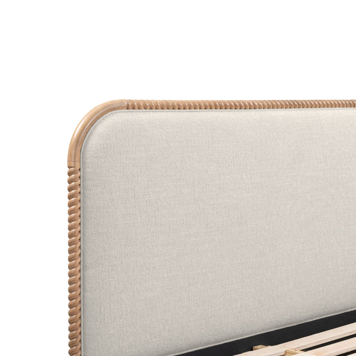 Hatia Natural Basketweave Panel Bed - Queen