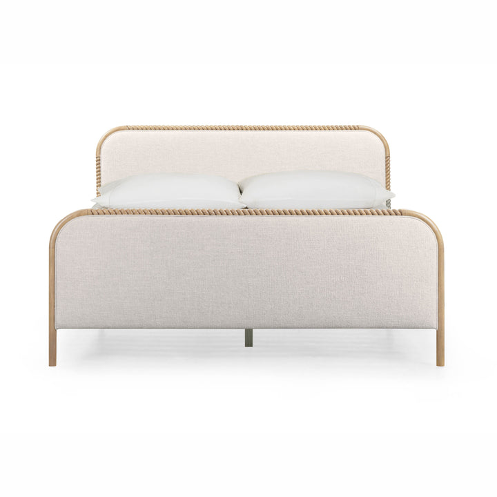 Hatia Natural Basketweave Panel Bed - King