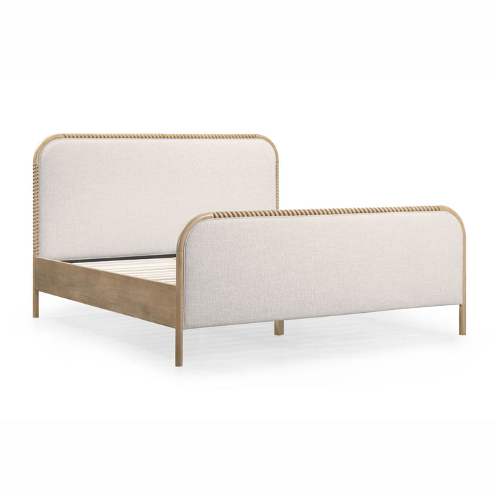 Hatia Natural Basketweave Panel Bed - King