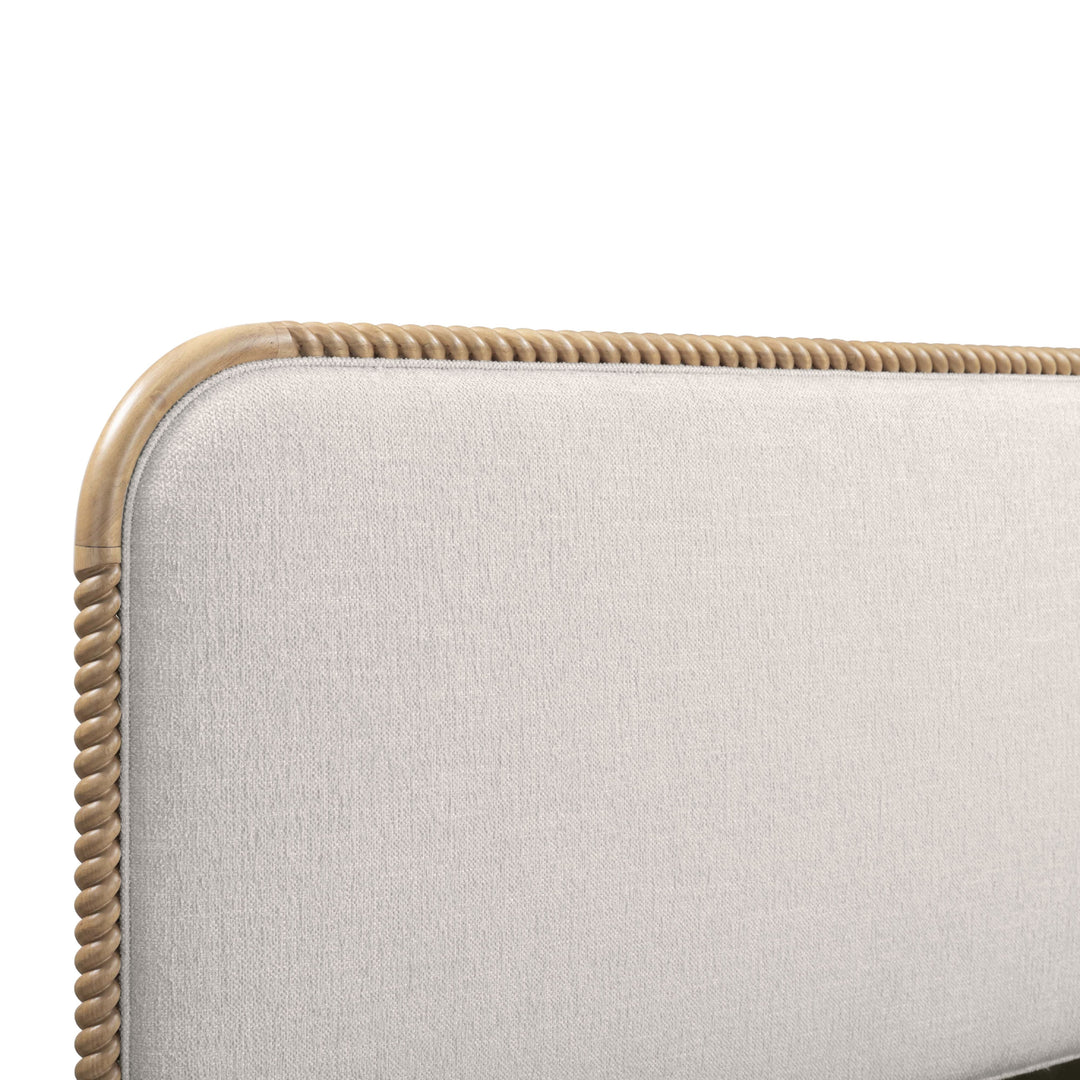 Hatia Natural Basketweave Panel Bed - King
