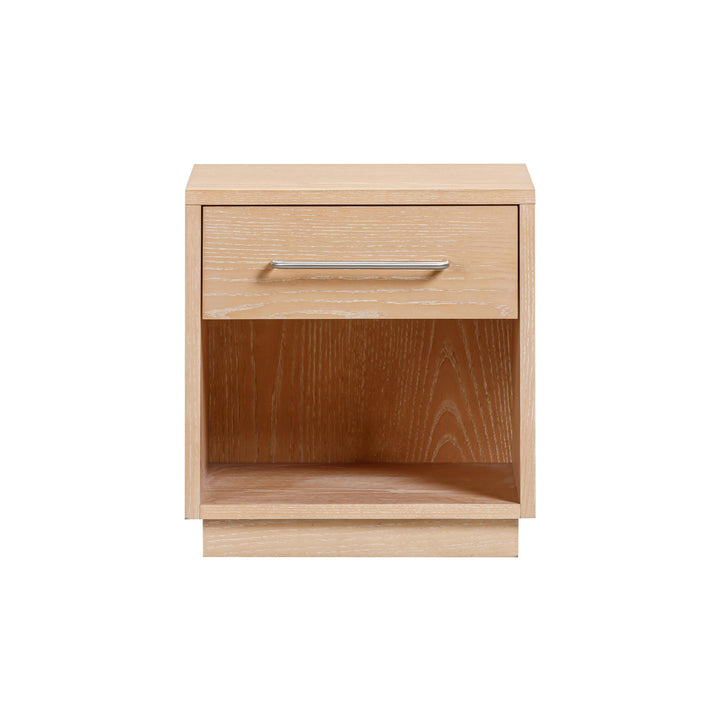 Marlow 17" Natural Wood Nightstand With Drawer