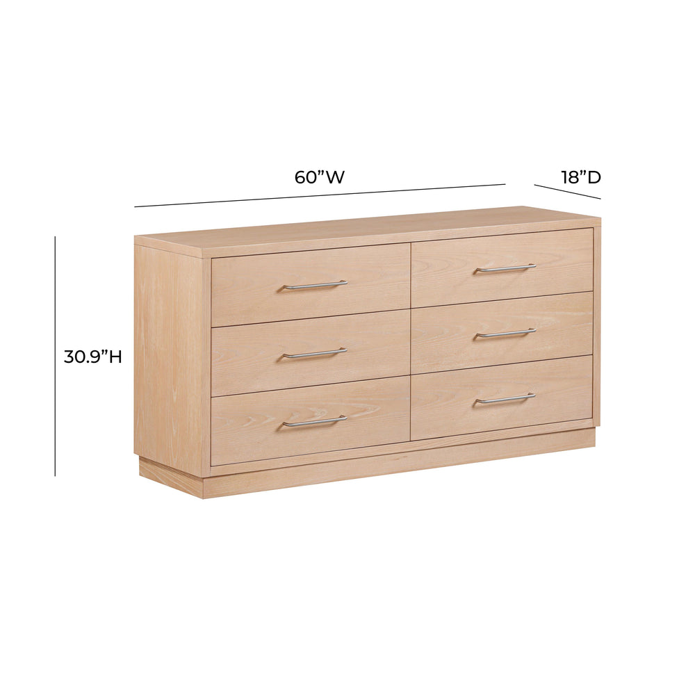Marlow 6-Drawer Wood Dresser