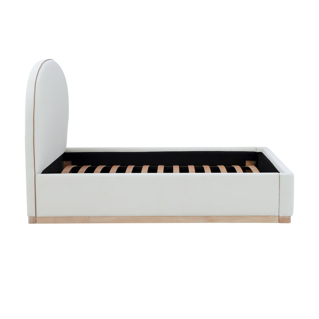 Marlow Cream Performance Velvet Bed - King