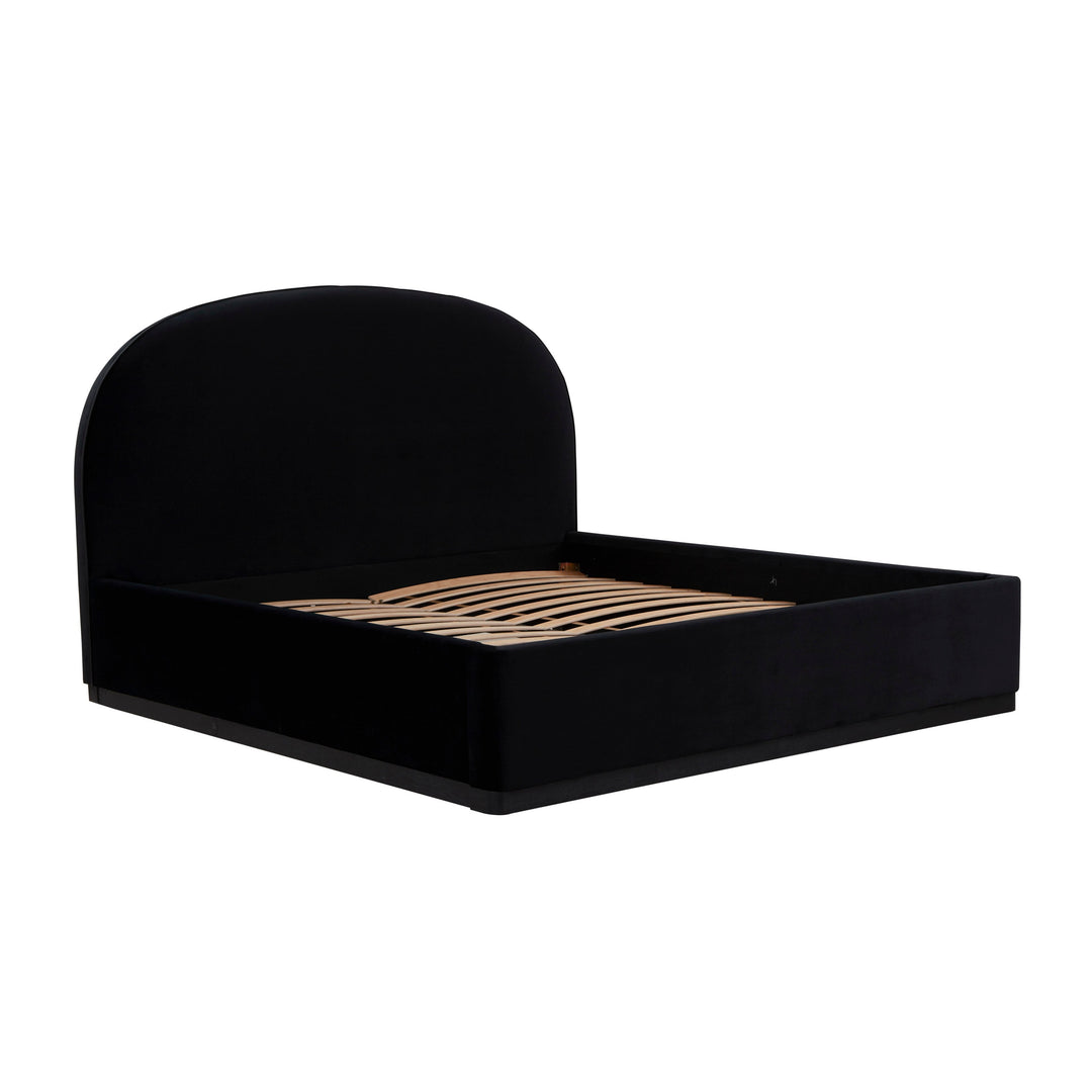 Marlow Black Performance Velvet Bed - King
