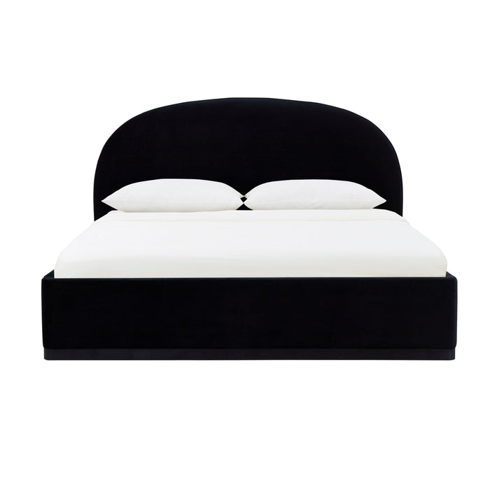 Marlow Black Performance Velvet Bed - King
