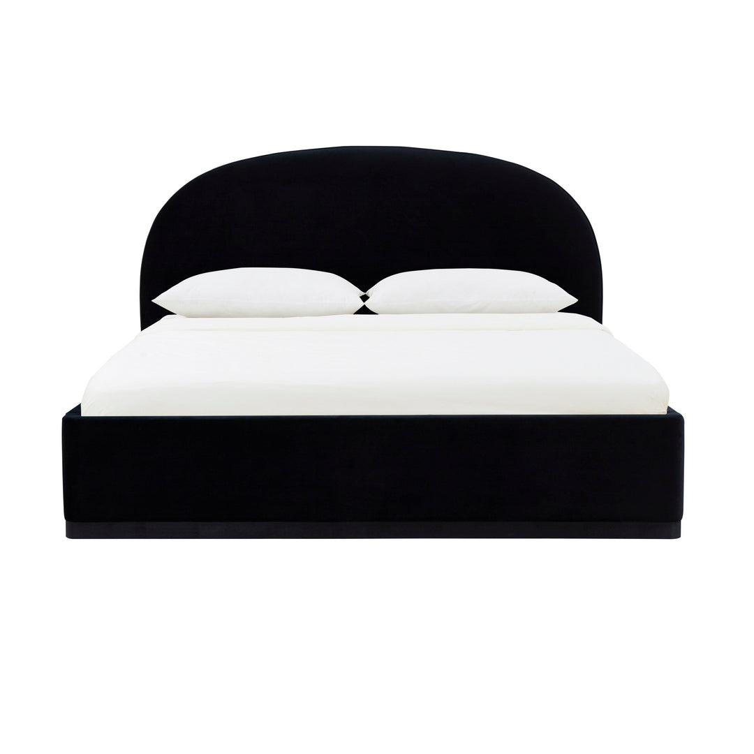 Marlow Black Performance Velvet Bed - King