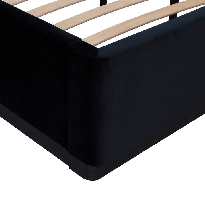 Marlow Black Performance Velvet Bed - King