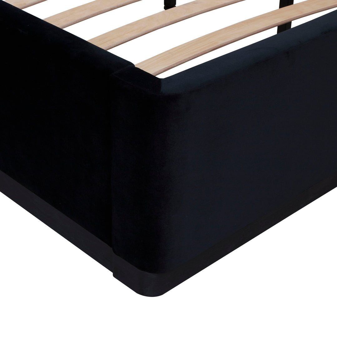 Marlow Black Performance Velvet Bed - King