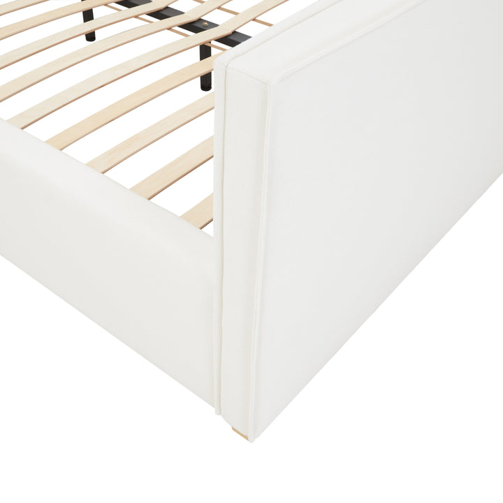 Bristol Park Ivory Contract-Grade Fabric Upholstered Bed - King