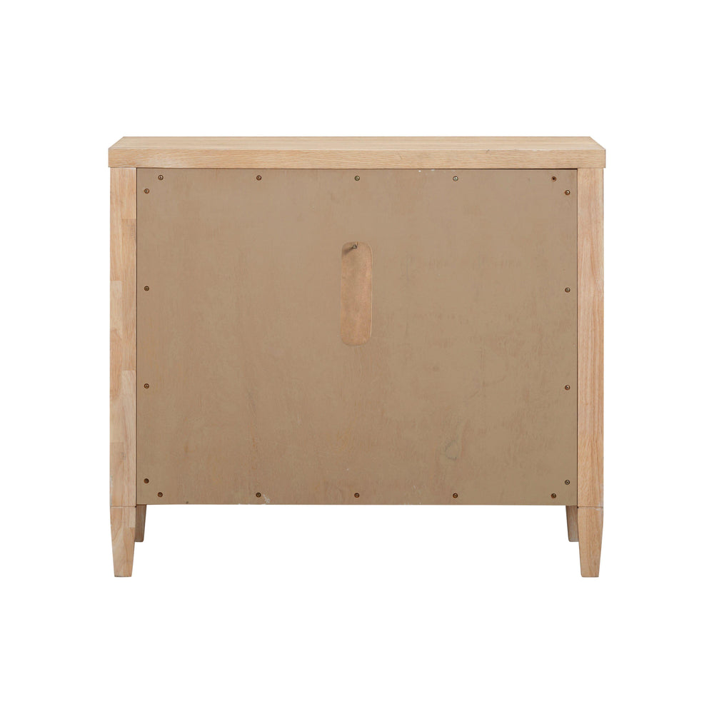 Bristol Park 30" Natural Oak Wood 2-Drawer Nightstand