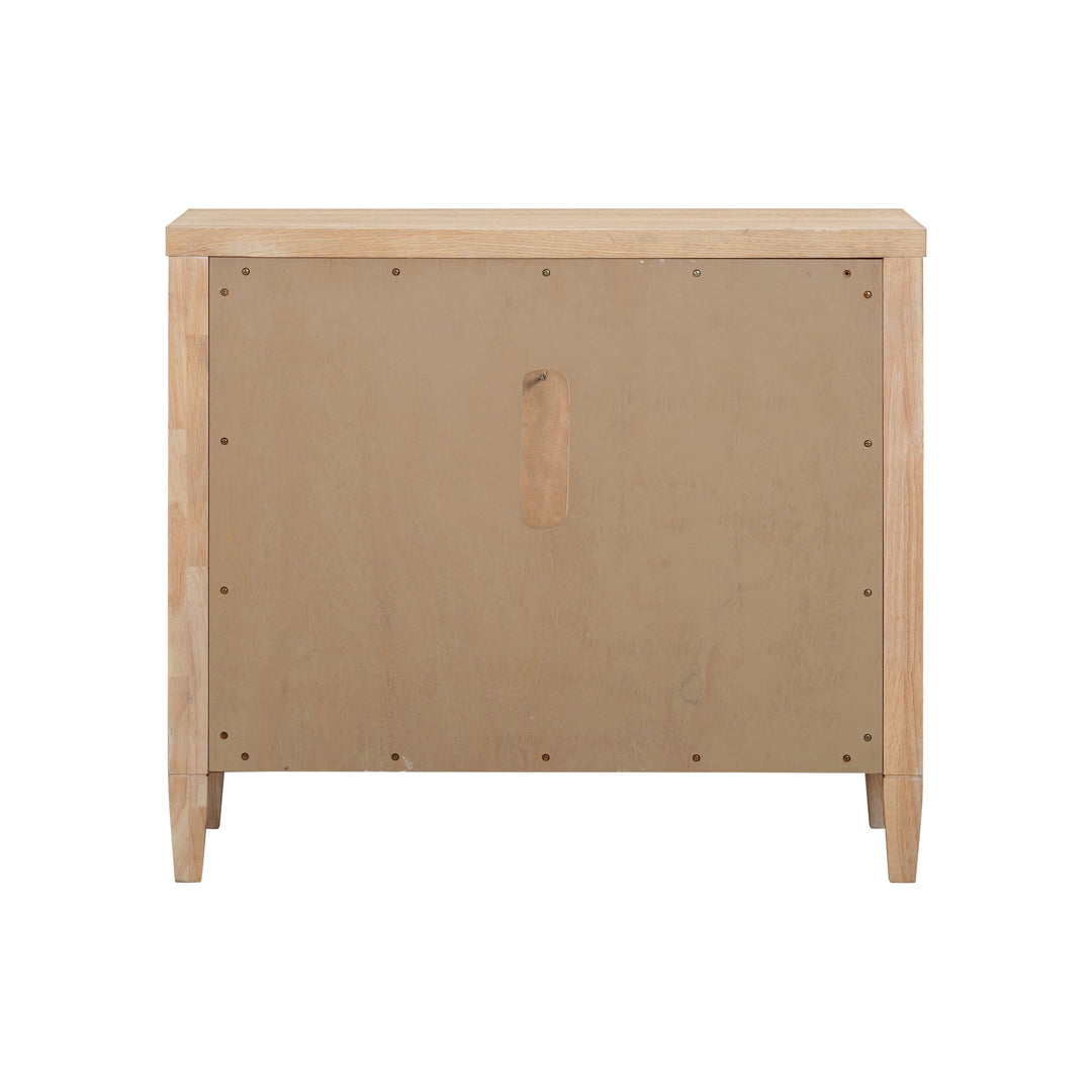 Bristol Park 30" Natural Oak Wood 2-Drawer Nightstand