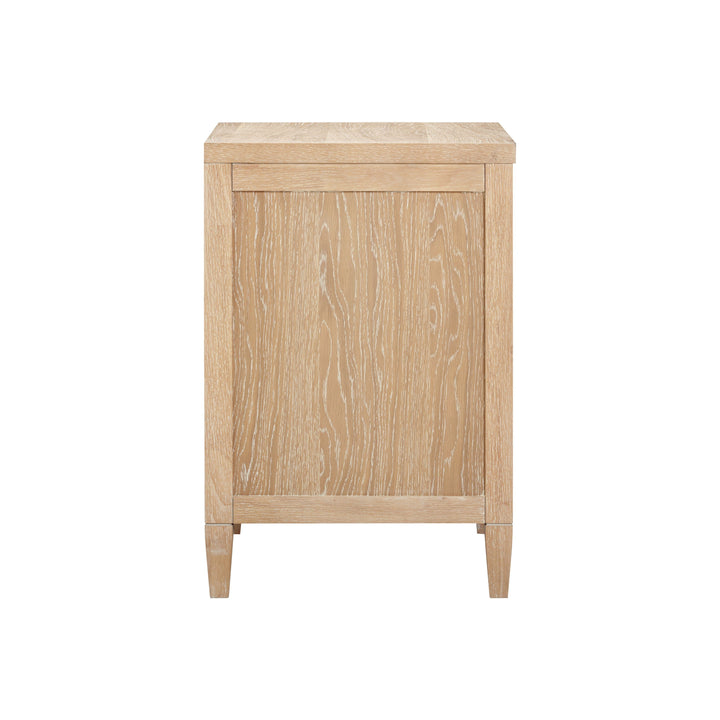 Bristol Park 30" Natural Oak Wood 2-Drawer Nightstand