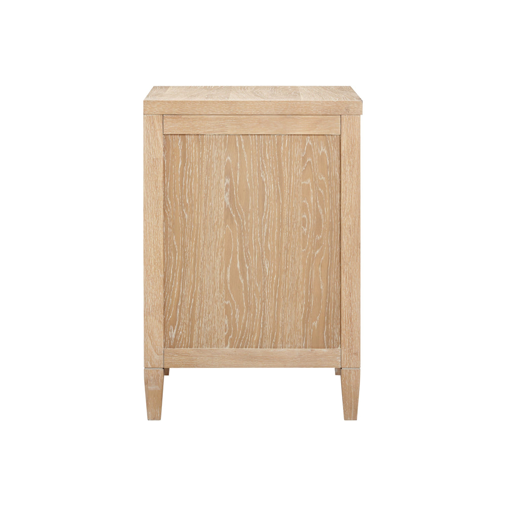 Bristol Park 30" Natural Oak Wood 2-Drawer Nightstand