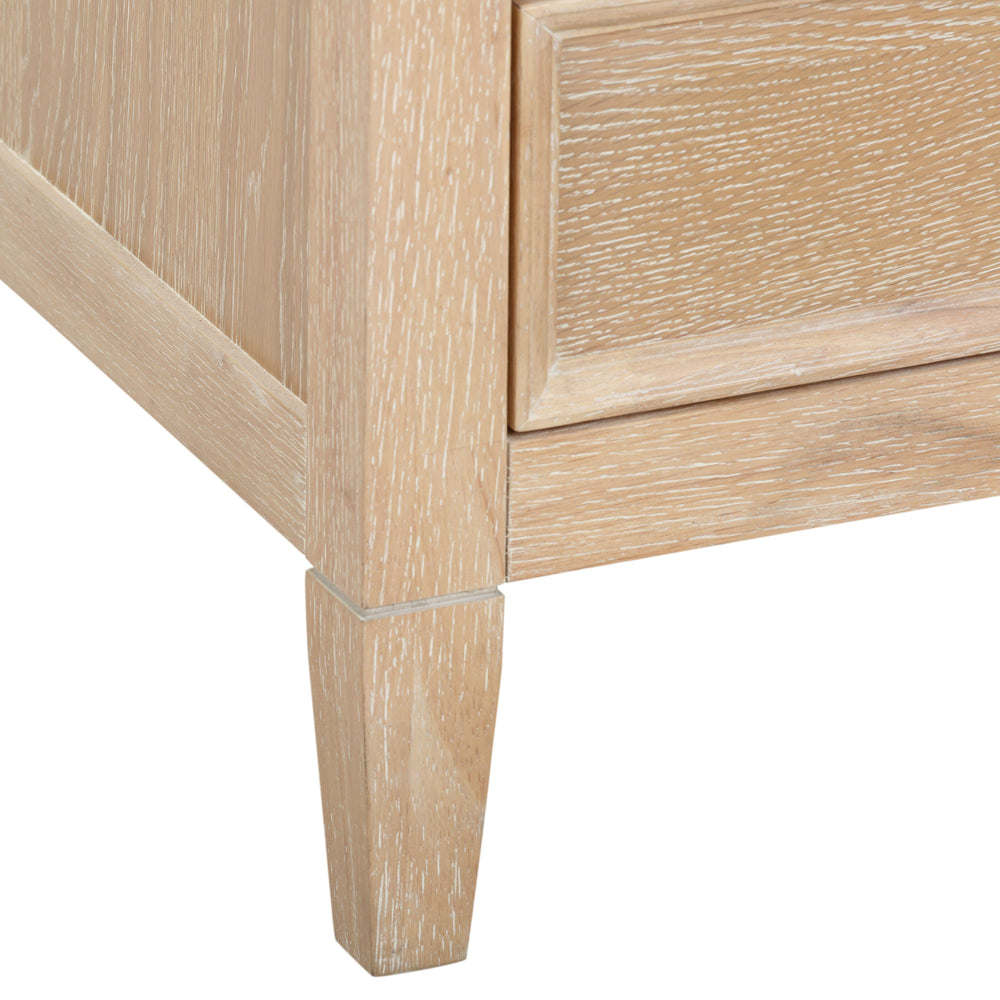 Bristol Park 20" Natural Oak Wood 2-Drawer Nightstand