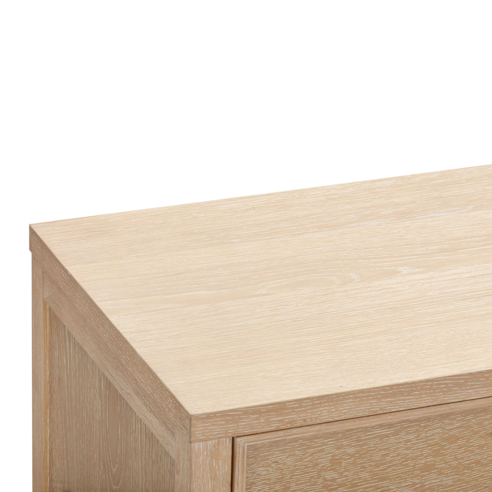 Bristol Park 62" Natural Oak Wood 6-Drawer Dresser