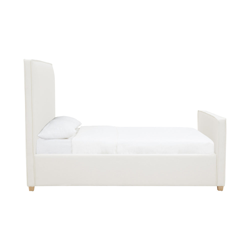 Bristol Park Ivory Contract-Grade Fabric Upholstered Bed - Queen