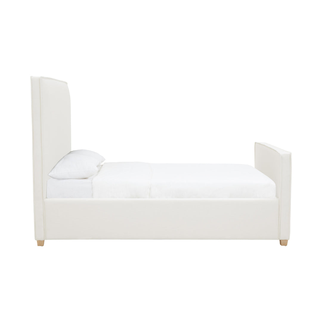 Bristol Park Ivory Contract-Grade Fabric Upholstered Bed - Queen