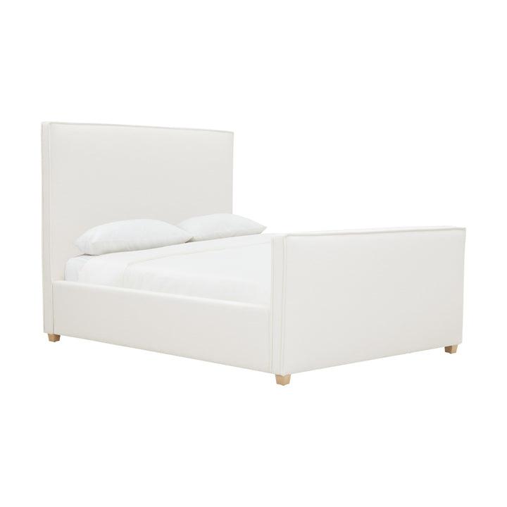Bristol Park Ivory Contract-Grade Fabric Upholstered Bed - Queen