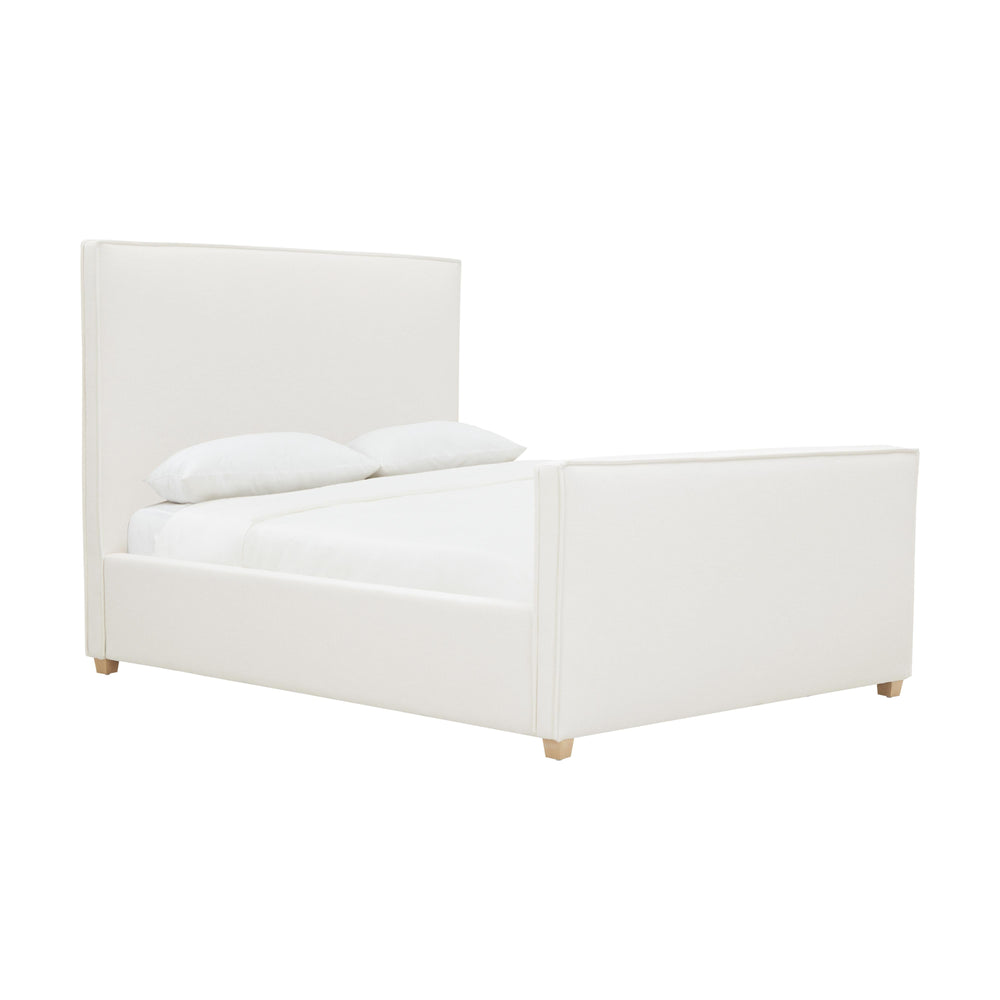 Bristol Park Ivory Contract-Grade Fabric Upholstered Bed - Queen