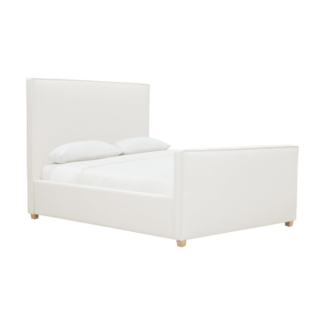 Bristol Park Ivory Contract-Grade Fabric Upholstered Bed - Queen