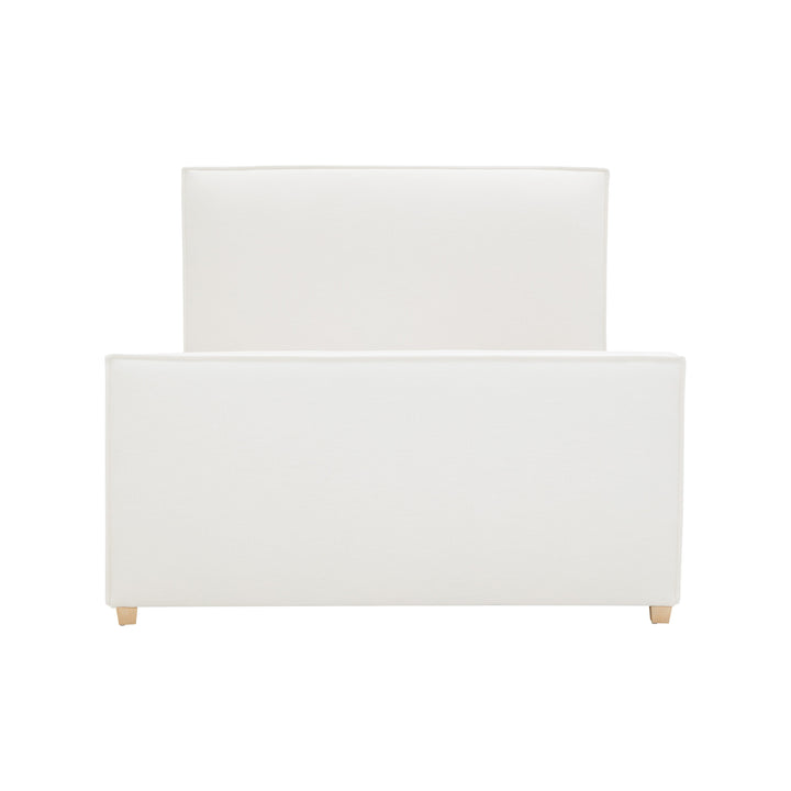 Bristol Park Ivory Contract-Grade Fabric Upholstered Bed - Queen