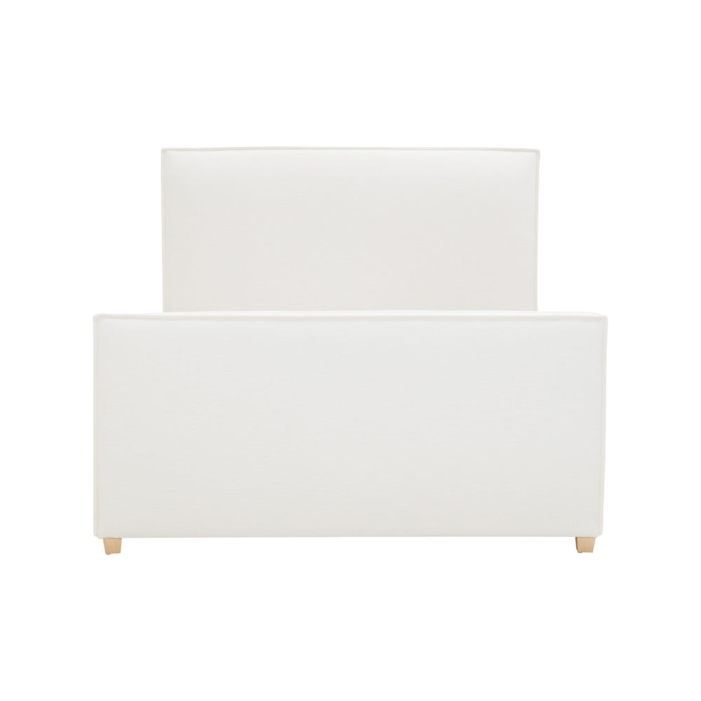 Bristol Park Ivory Contract-Grade Fabric Upholstered Bed - Queen