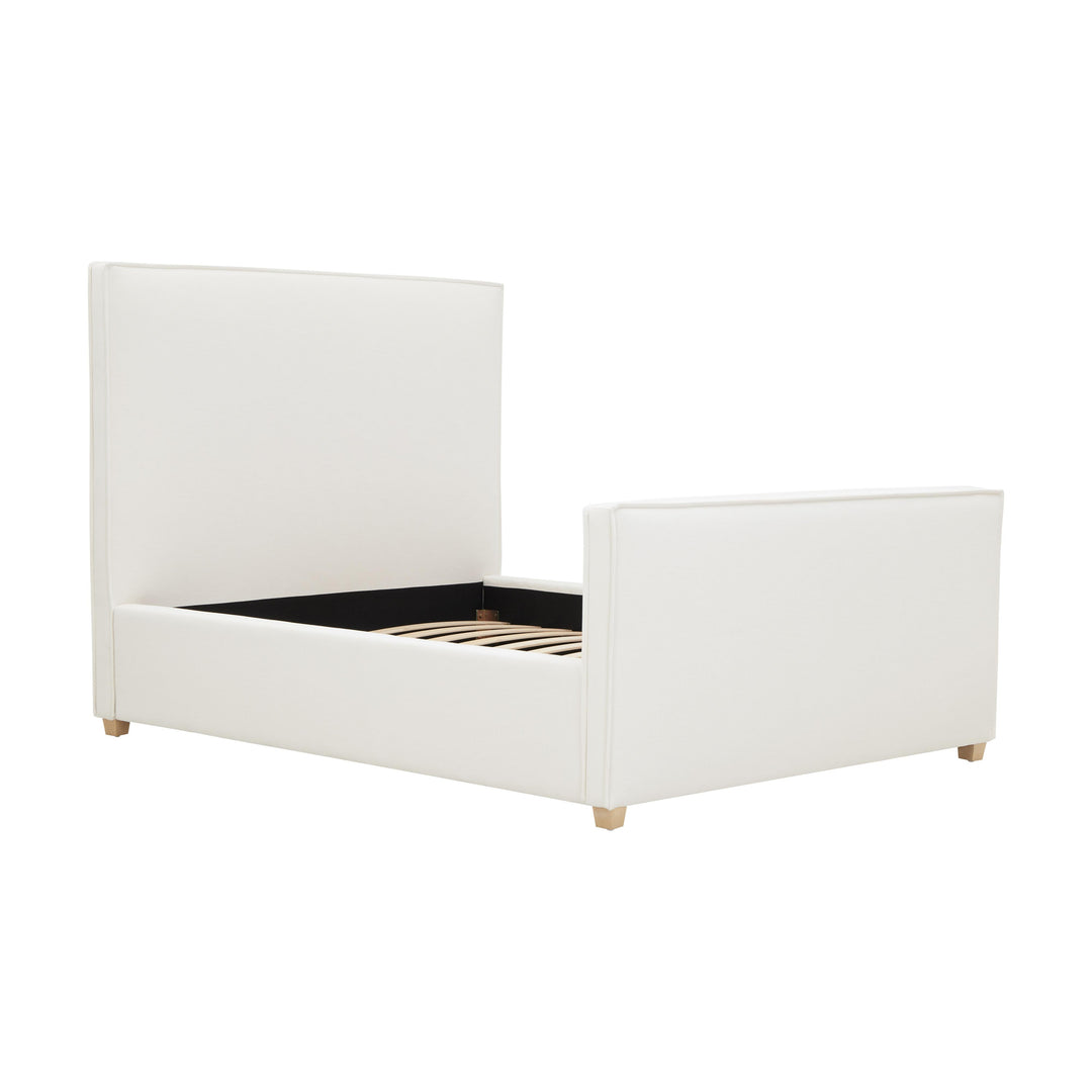 Bristol Park Ivory Contract-Grade Fabric Upholstered Bed - Queen