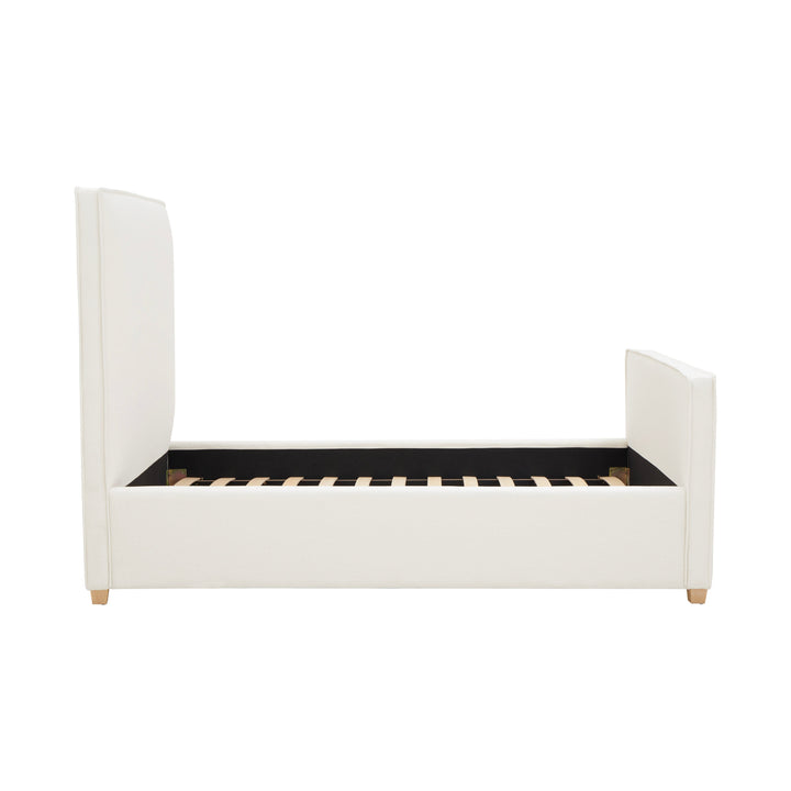 Bristol Park Ivory Contract-Grade Fabric Upholstered Bed - Queen