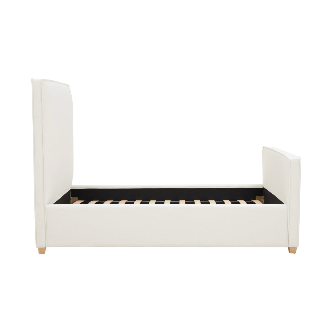 Bristol Park Ivory Contract-Grade Fabric Upholstered Bed - Queen