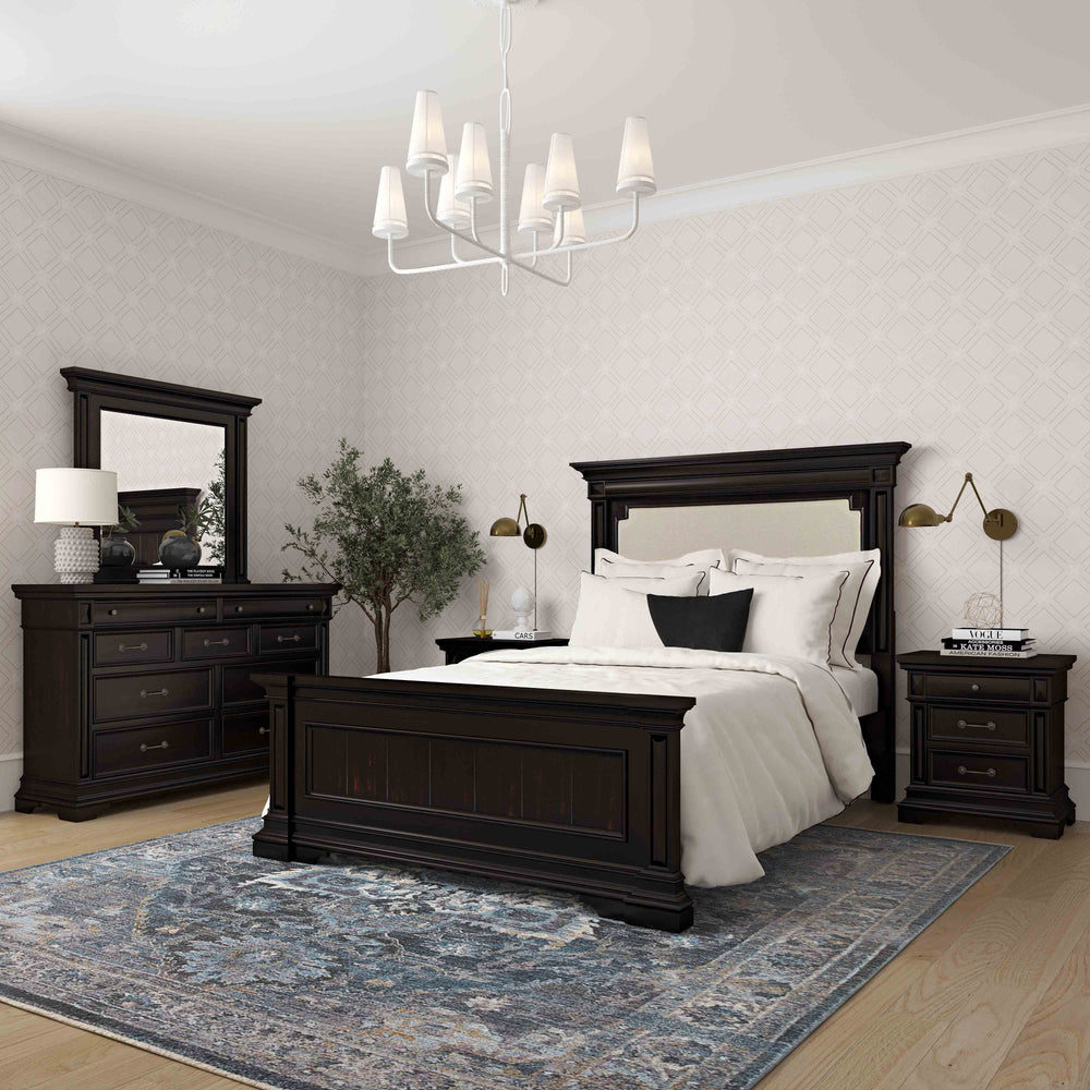 Stamford Wooden Upholstered Bed