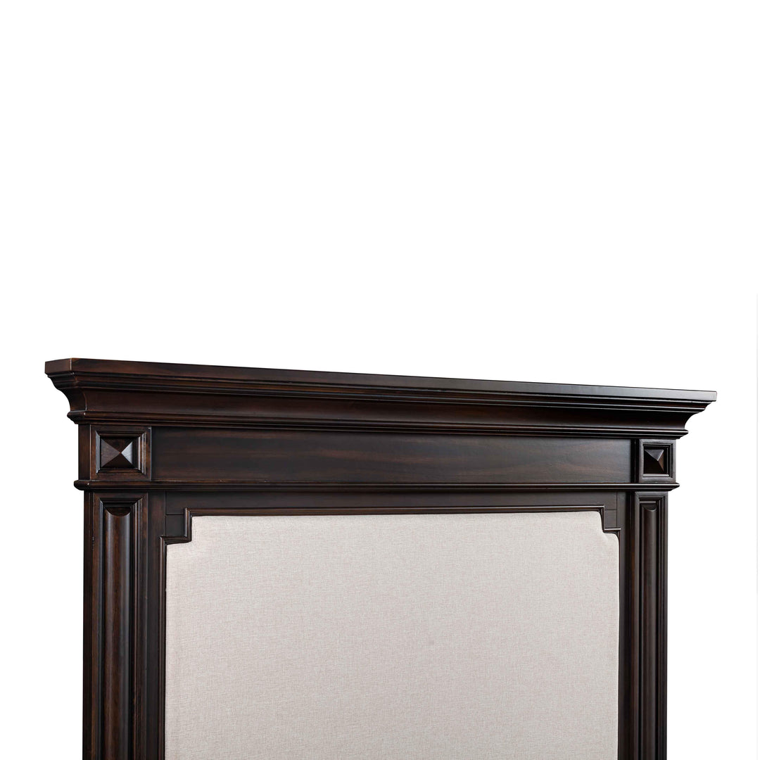Stamford Brown Wooden Upholstered Bed - Queen