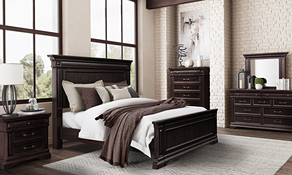 Stamford Wooden Upholstered Bed