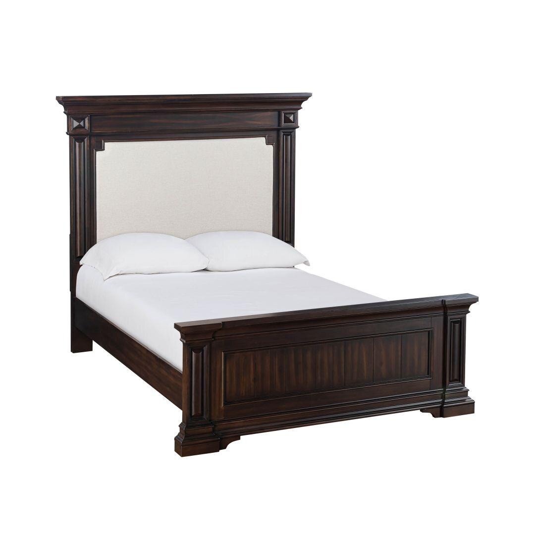 Stamford Brown Wooden Upholstered Bed - King