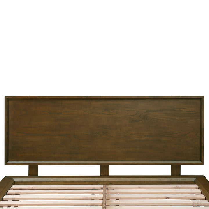 Emery Walnut Wood Platform Bed - King