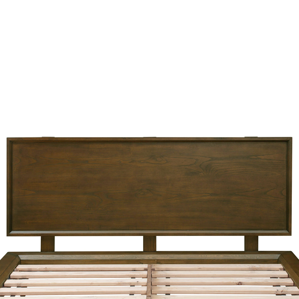 Emery Walnut Wood Platform Bed