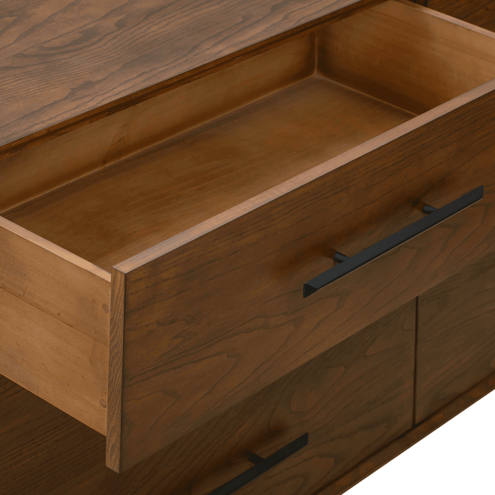 Emery 62" Walnut 6-Drawer Dresser