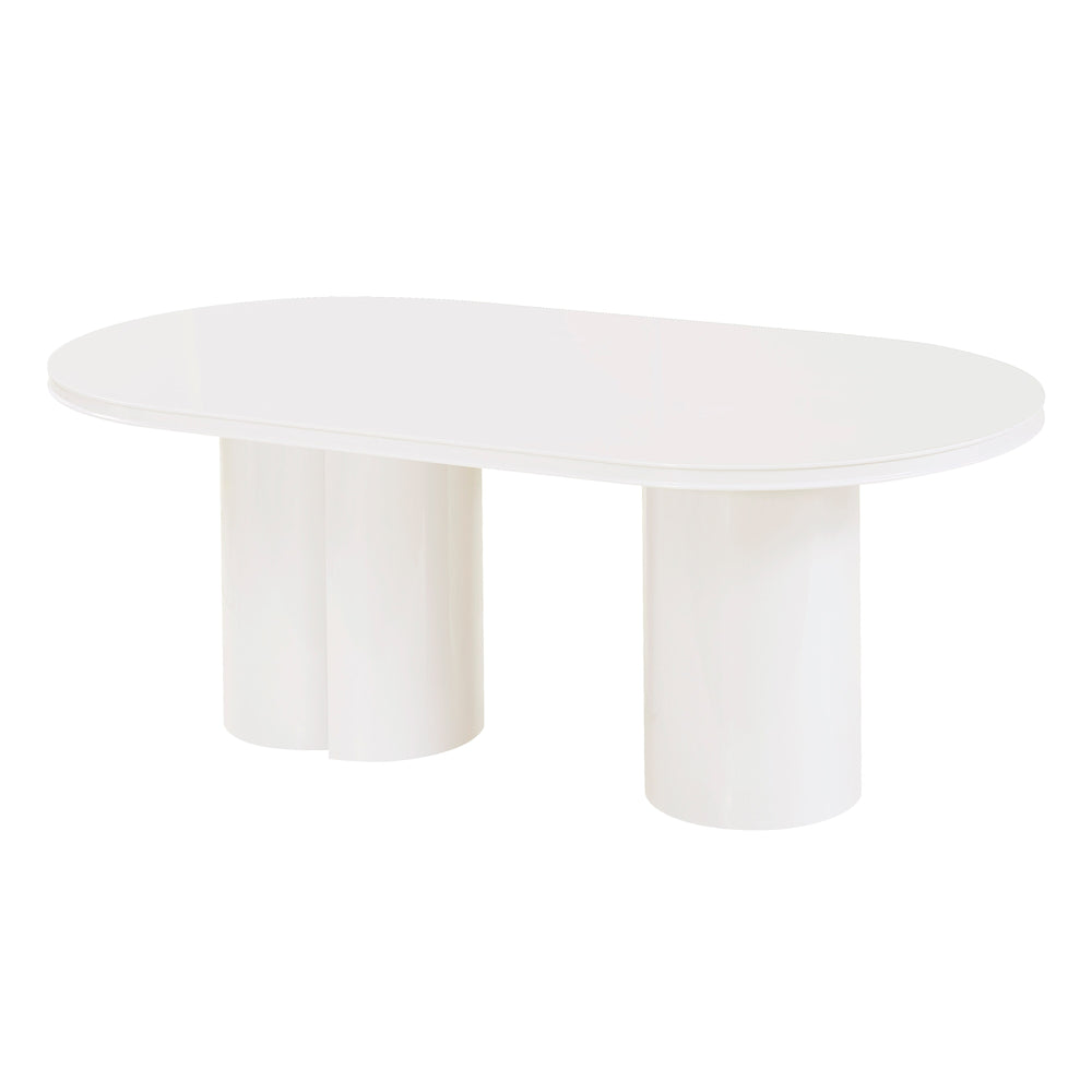 Elora 79" Lacquer Oval Dining Table