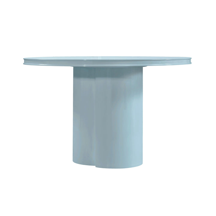 Elora 47" Blue Lacquer Round Dining Table