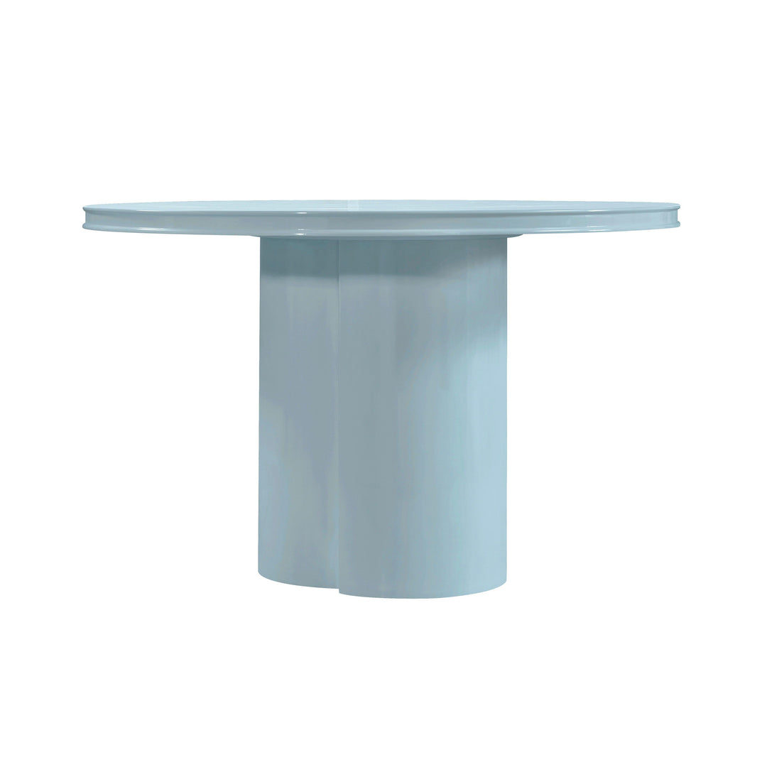 Elora 47" Blue Lacquer Round Dining Table