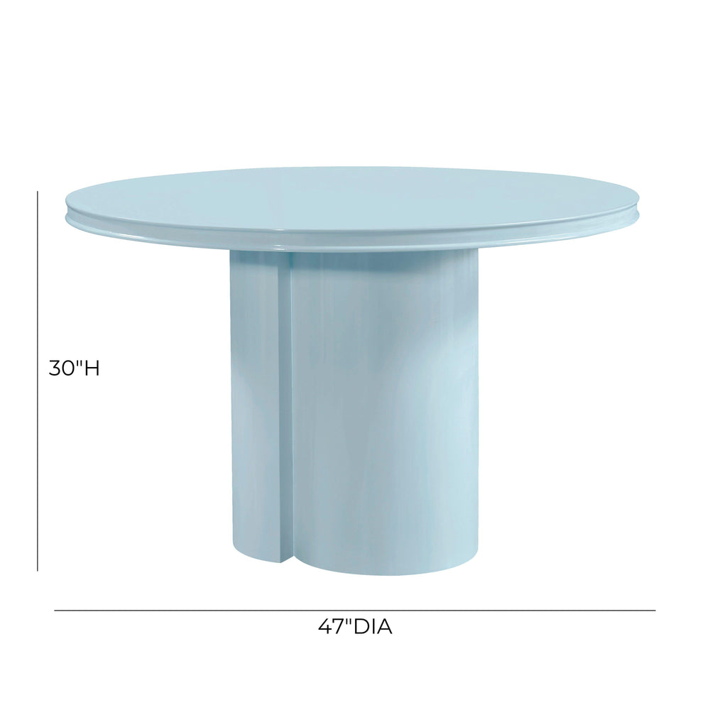 Elora 47" Lacquer Round Dining Table