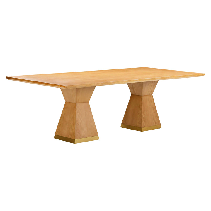 Nolan 98" Natural Wood Rectangular Dining Table