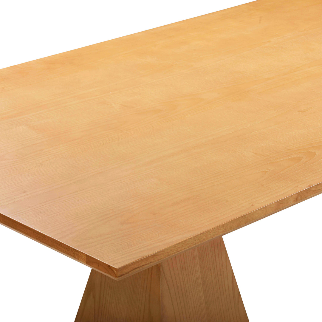 Nolan 98" Natural Wood Rectangular Dining Table