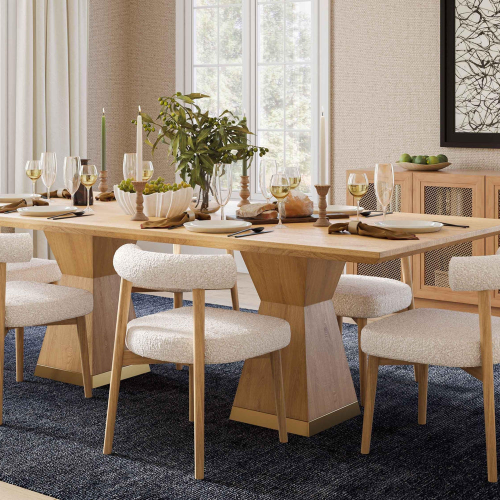 Nolan 98" Wood Rectangular Dining Table