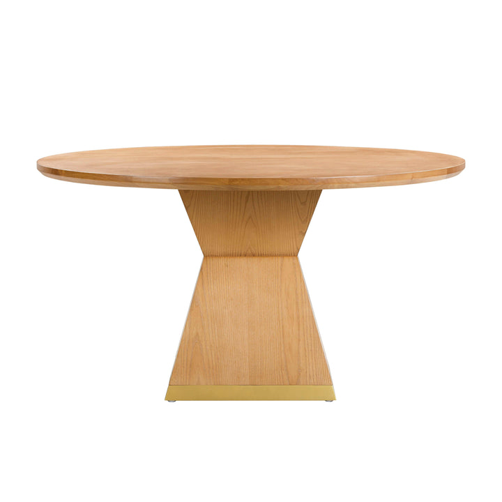 Nolan 56" Natural Wood Round Dining Table
