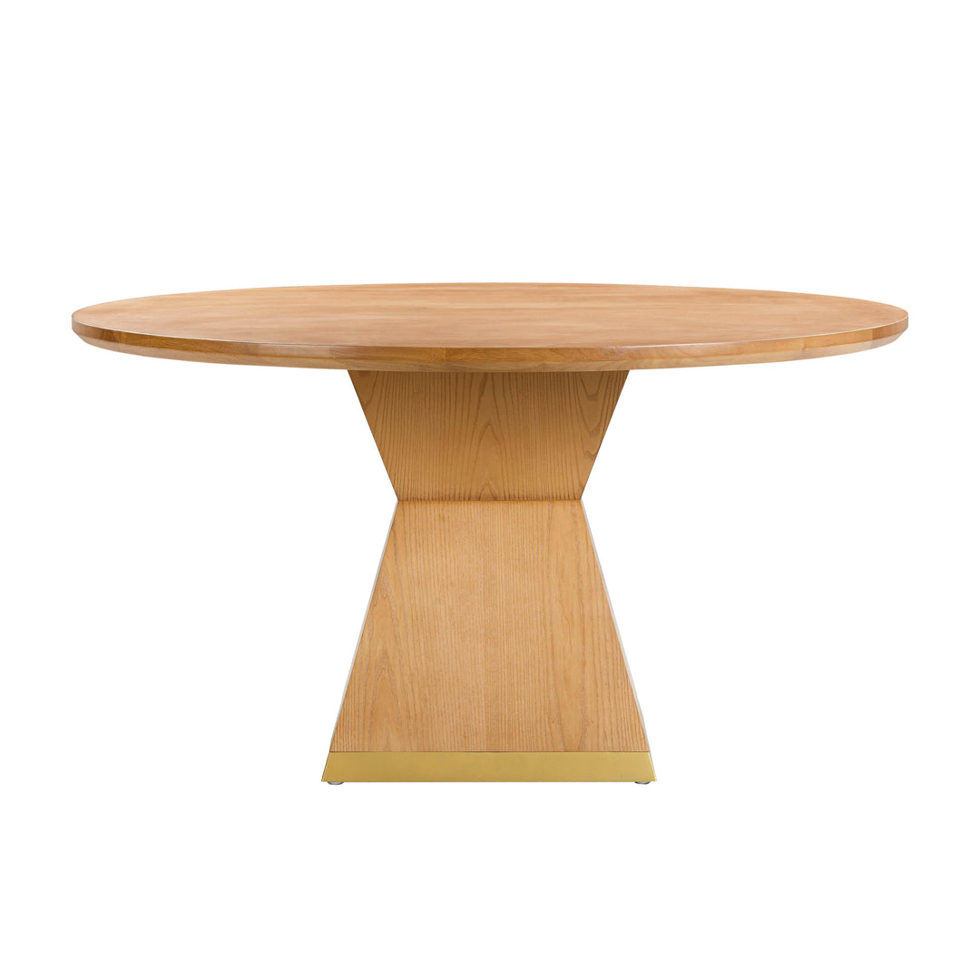 Nolan 56" Natural Wood Round Dining Table