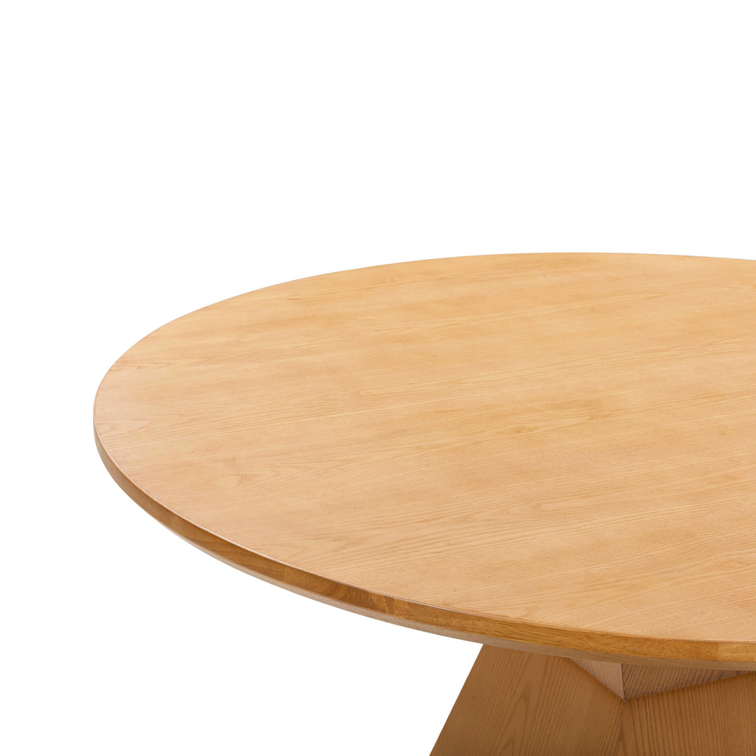 Nolan 56" Natural Wood Round Dining Table